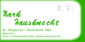 mark hausknecht business card
