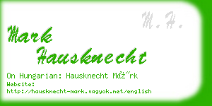 mark hausknecht business card